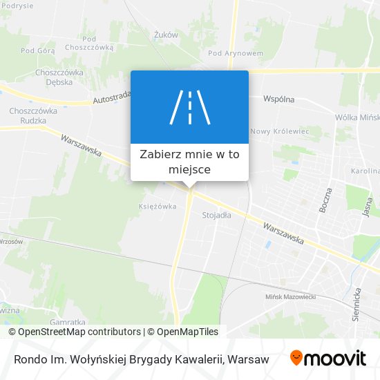 Mapa Rondo Im. Wołyńskiej Brygady Kawalerii