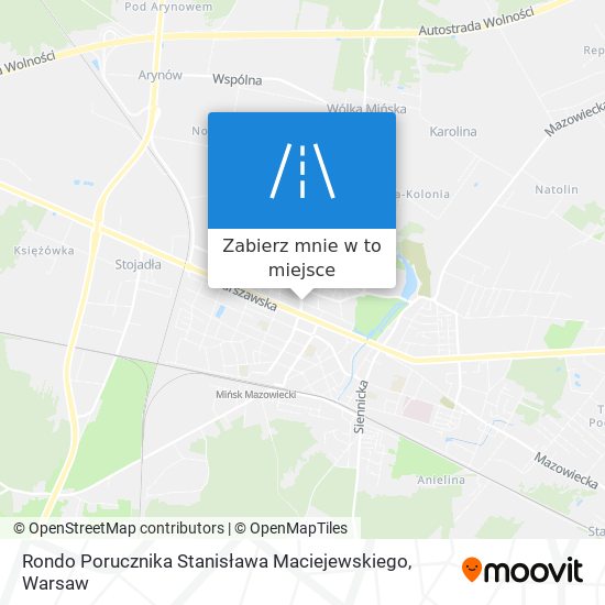 Mapa Rondo Porucznika Stanisława Maciejewskiego