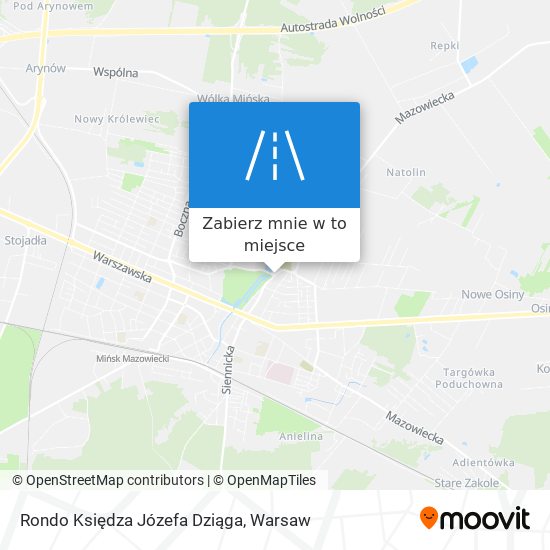 Mapa Rondo Księdza Józefa Dziąga