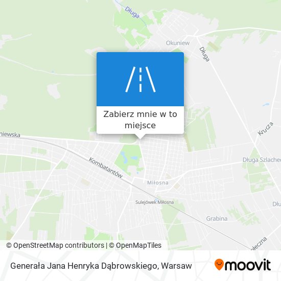 Mapa Generała Jana Henryka Dąbrowskiego