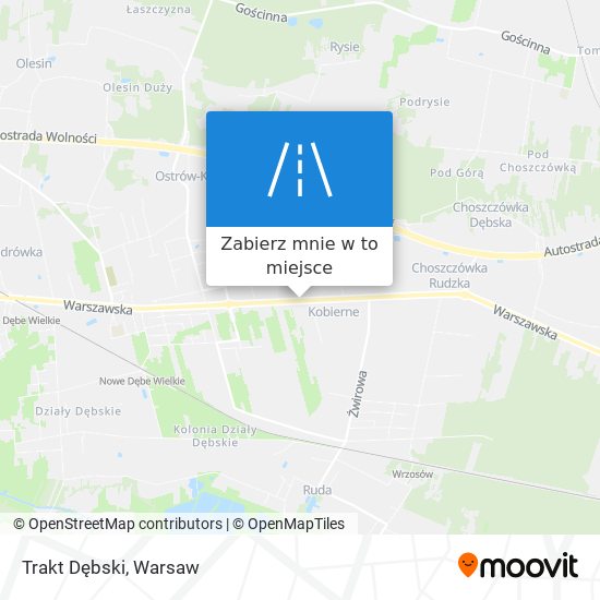 Mapa Trakt Dębski