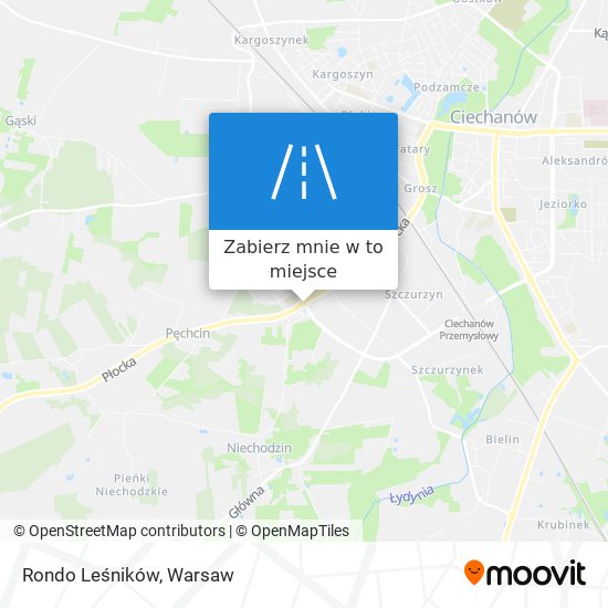 Mapa Rondo Leśników