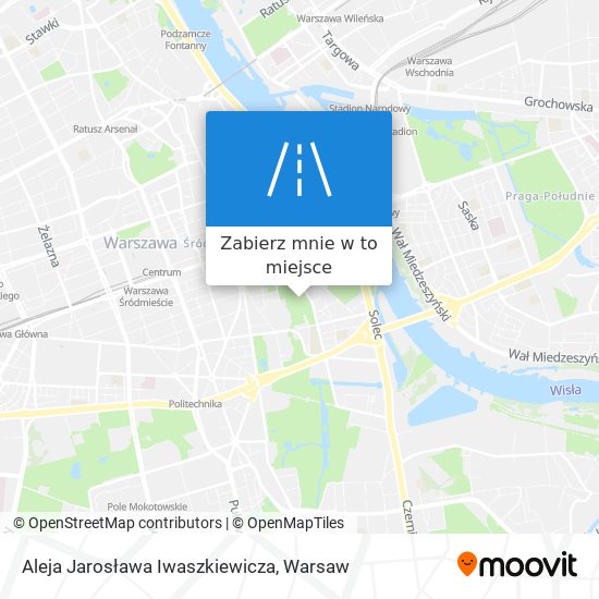 Mapa Aleja Jarosława Iwaszkiewicza