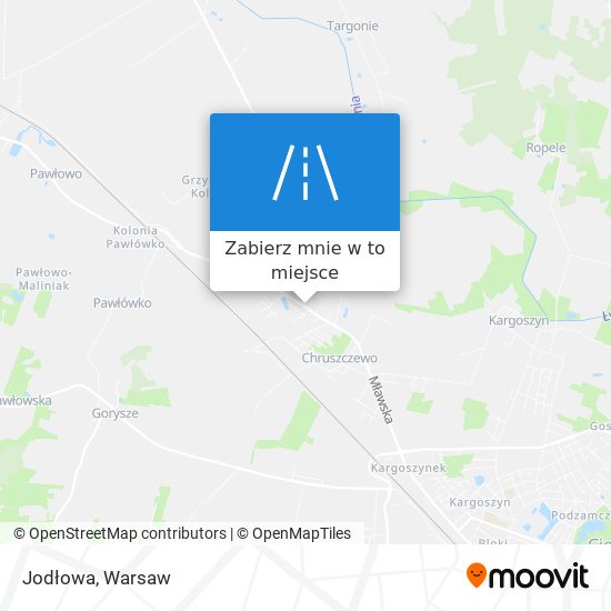 Mapa Jodłowa