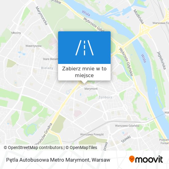 Mapa Pętla Autobusowa Metro Marymont