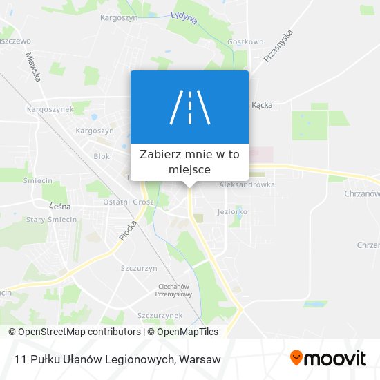 Mapa 11 Pułku Ułanów Legionowych