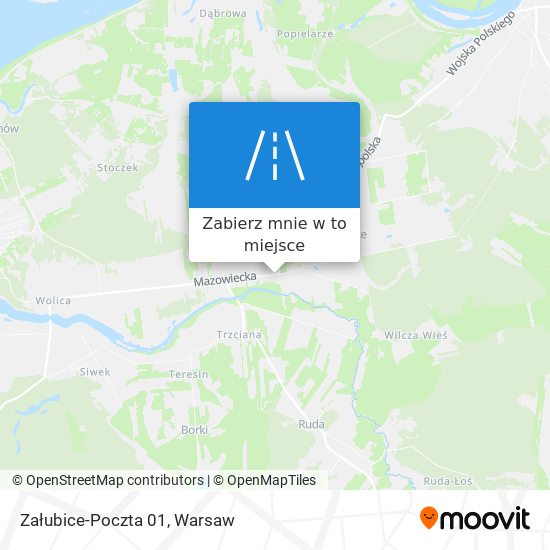 Mapa Załubice-Poczta 01