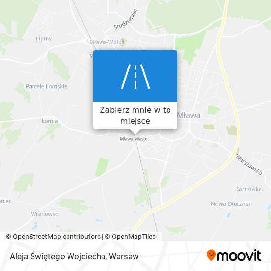 Mapa Aleja Świętego Wojciecha