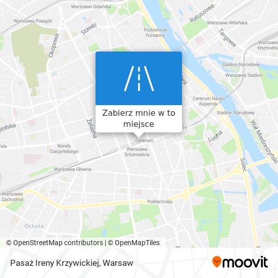 Mapa Pasaż Ireny Krzywickiej