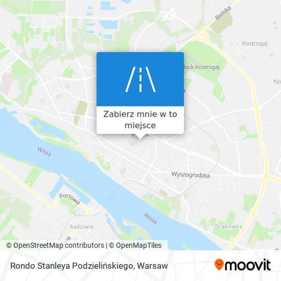 Mapa Rondo Stanleya Podzielińskiego