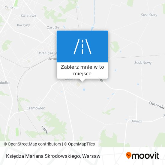 Mapa Księdza Mariana Skłodowskiego