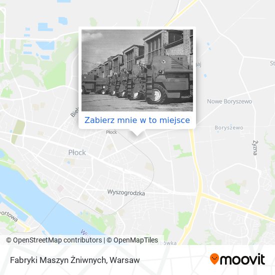 Mapa Fabryki Maszyn Żniwnych