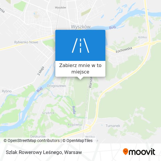 Mapa Szlak Rowerowy Leśnego