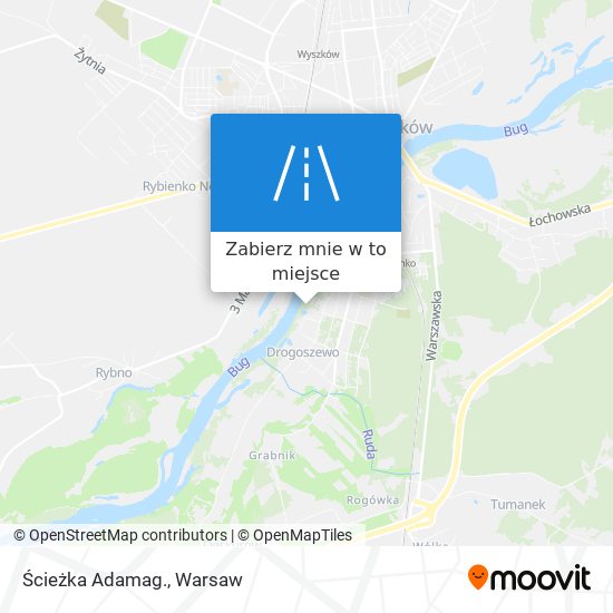 Mapa Ścieżka Adamag.