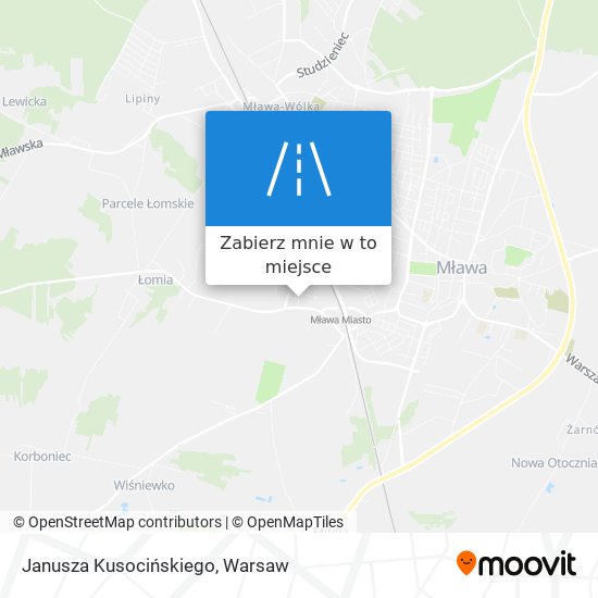 Mapa Janusza Kusocińskiego