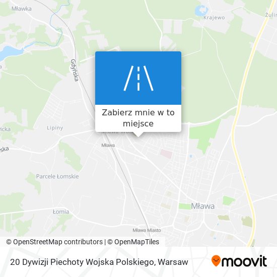 Mapa 20 Dywizji Piechoty Wojska Polskiego