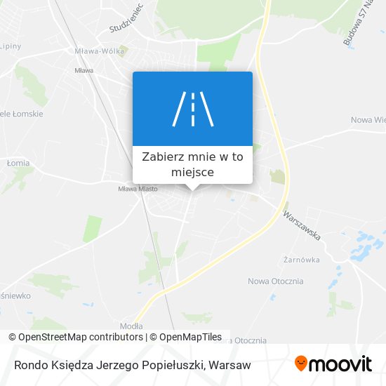 Mapa Rondo Księdza Jerzego Popiełuszki