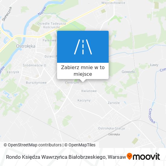 Mapa Rondo Księdza Wawrzyńca Białobrzeskiego