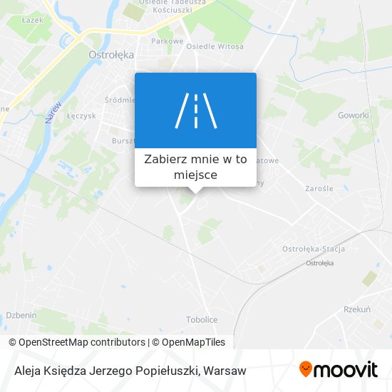 Mapa Aleja Księdza Jerzego Popiełuszki