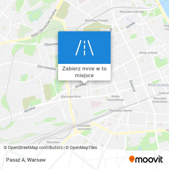 Mapa Pasaż A