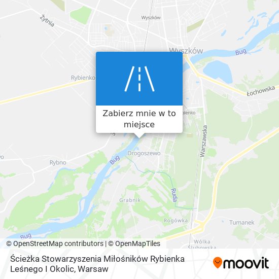 Mapa Ścieżka Stowarzyszenia Miłośników Rybienka Leśnego I Okolic