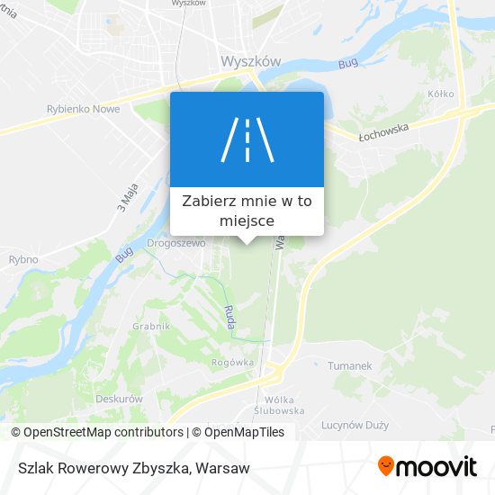 Mapa Szlak Rowerowy Zbyszka