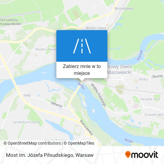 Mapa Most Im. Józefa Piłsudskiego