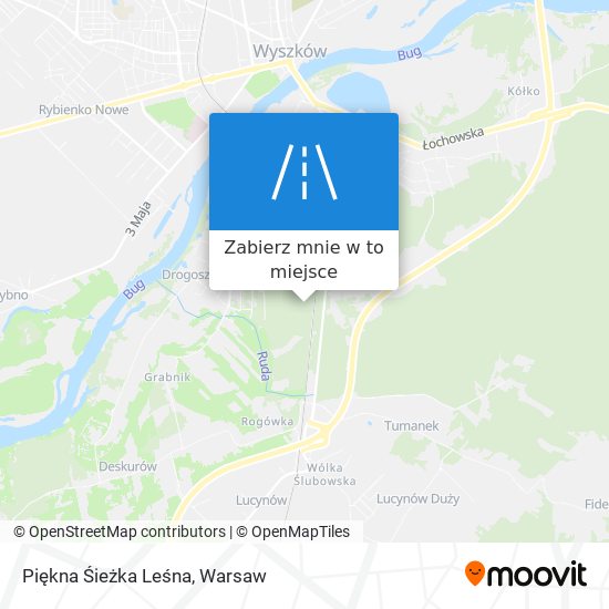 Mapa Piękna Śieżka Leśna