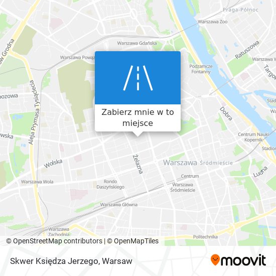 Mapa Skwer Księdza Jerzego