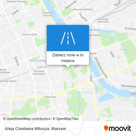 Mapa Aleja Czesława Miłosza