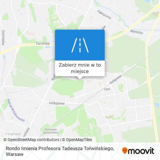 Mapa Rondo Imienia Profesora Tadeusza Tołwińskiego