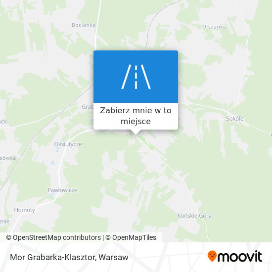 Mapa Mor Grabarka-Klasztor