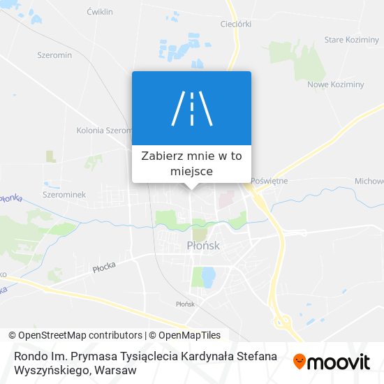 Mapa Rondo Im. Prymasa Tysiąclecia Kardynała Stefana Wyszyńskiego