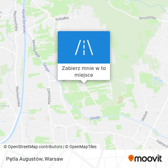 Mapa Pętla Augustów