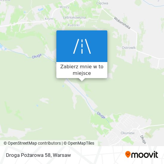 Mapa Droga Pożarowa 58