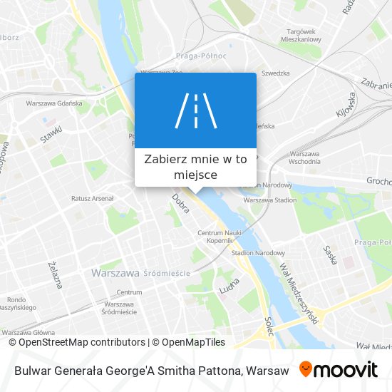 Mapa Bulwar Generała George'A Smitha Pattona