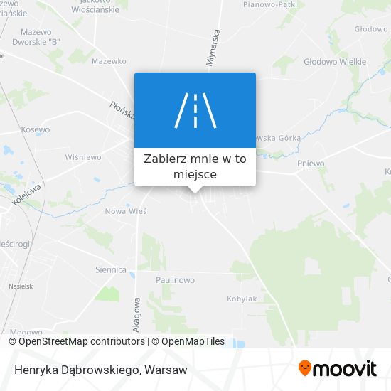 Mapa Henryka Dąbrowskiego