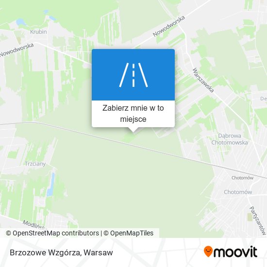 Mapa Brzozowe Wzgórza