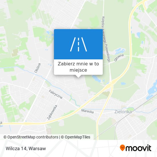 Mapa Wilcza 14