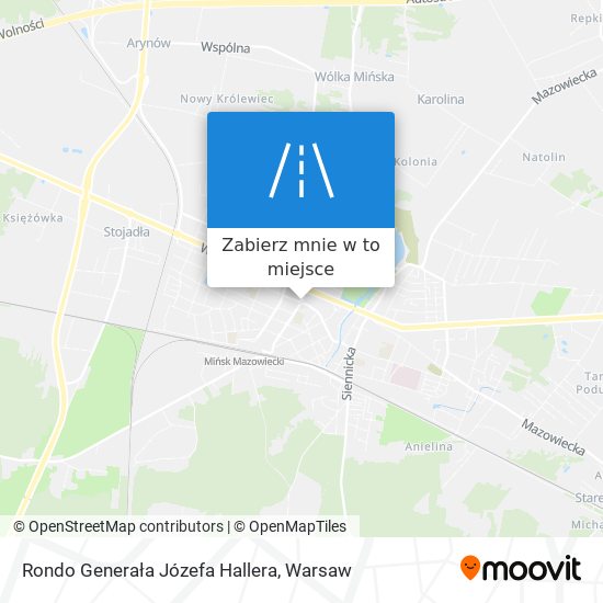 Mapa Rondo Generała Józefa Hallera