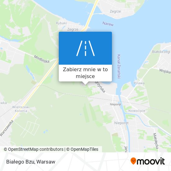 Mapa Białego Bzu