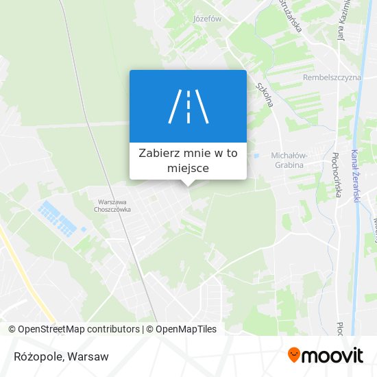 Mapa Różopole