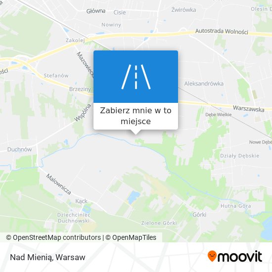 Mapa Nad Mienią