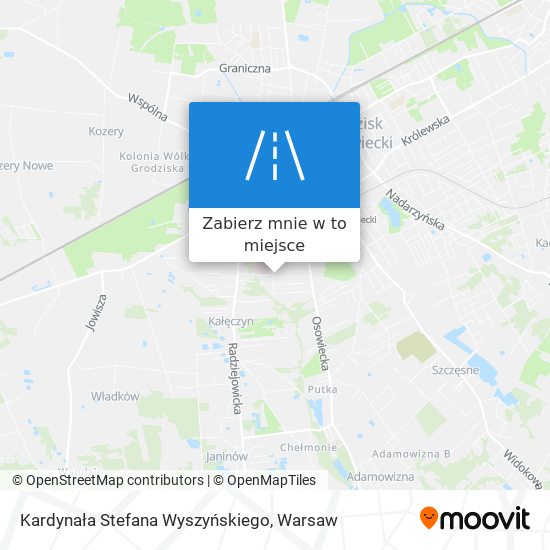 Mapa Kardynała Stefana Wyszyńskiego