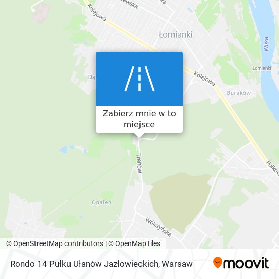 Mapa Rondo 14 Pułku Ułanów Jazłowieckich