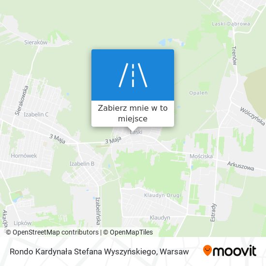 Mapa Rondo Kardynała Stefana Wyszyńskiego