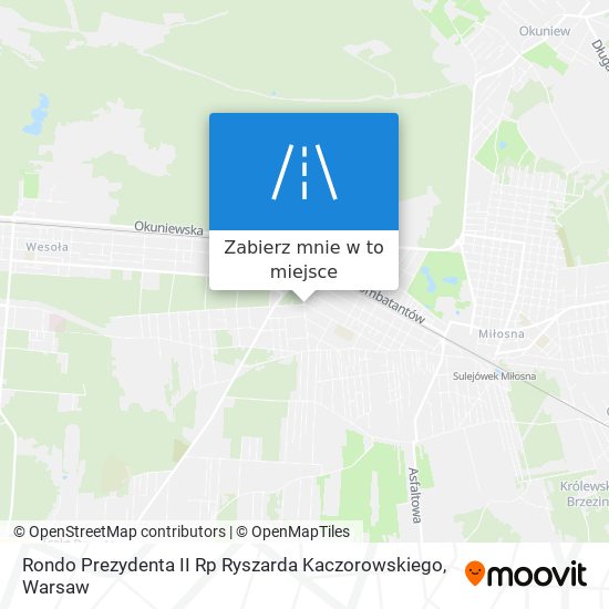 Mapa Rondo Prezydenta II Rp Ryszarda Kaczorowskiego