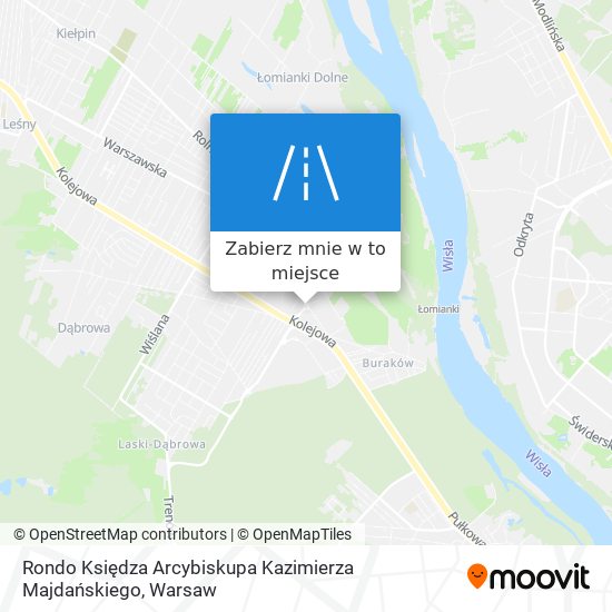 Mapa Rondo Księdza Arcybiskupa Kazimierza Majdańskiego