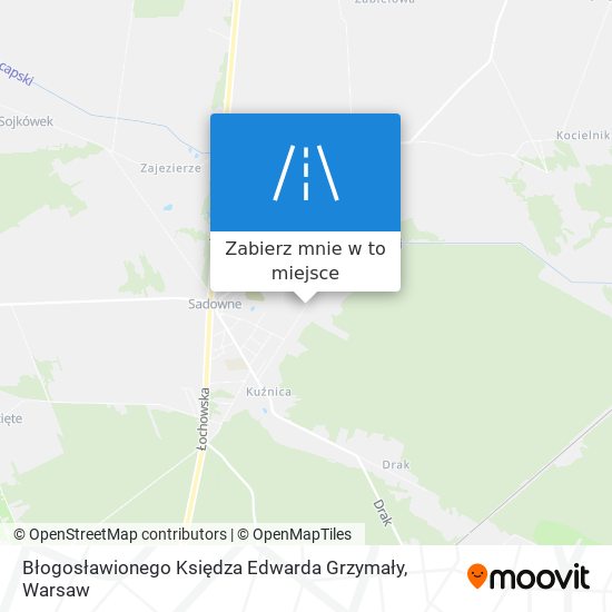 Mapa Błogosławionego Księdza Edwarda Grzymały