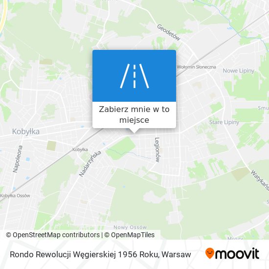 Mapa Rondo Rewolucji Węgierskiej 1956 Roku